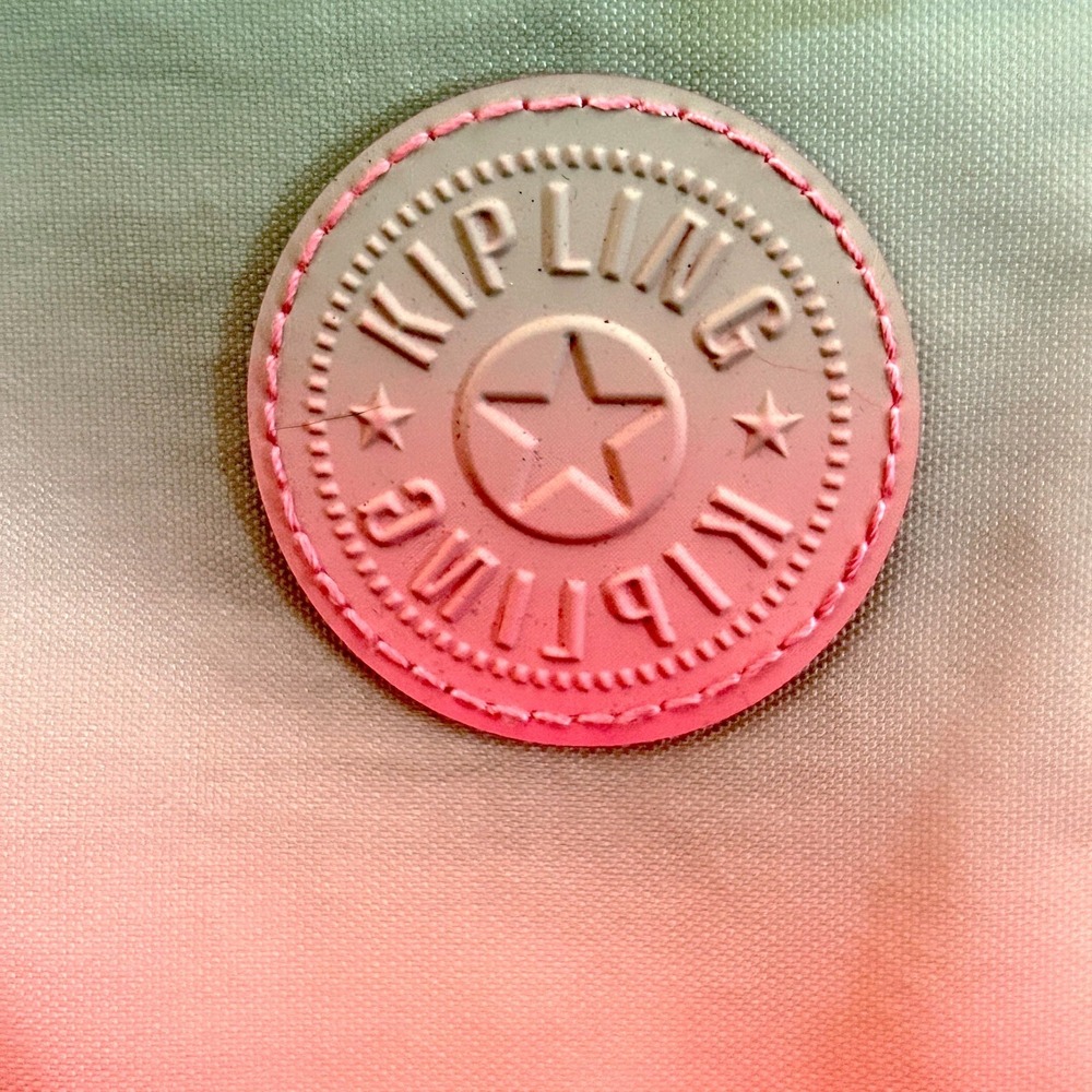 Kipling X Wicked City Pack Backpack Gradient Pink Mint Green Monkey Keychain - Picture 5 of 13
